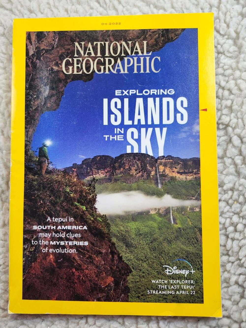 National Geographic Magazine April 2022 Exploring Islands in the Sky Disney+